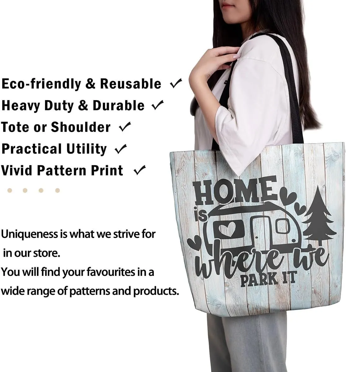 Castle Fairy KIds Teens Adult Canvas Tote Bag Aesthetic,Modern HD Painting Reusable Grocery Handbag