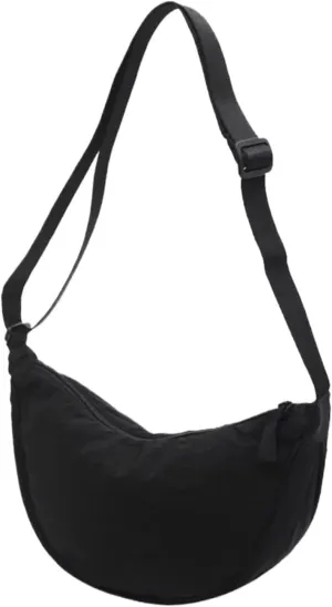 Casual Nylon Hobos Crossbody Bag for Women Shoulder Bag Woman Half Moon Chest Bags Tote Lady Travel Shopper