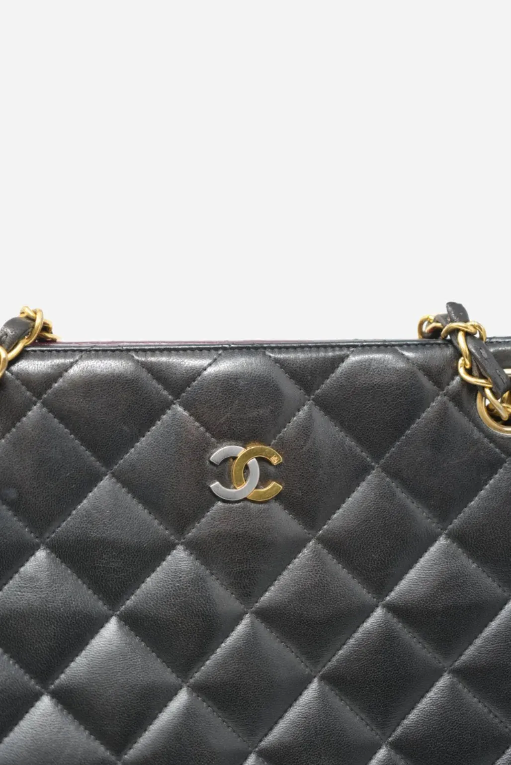 CHANEL Paris Edition Shoulder Bag Black Lambskin 1994-1996