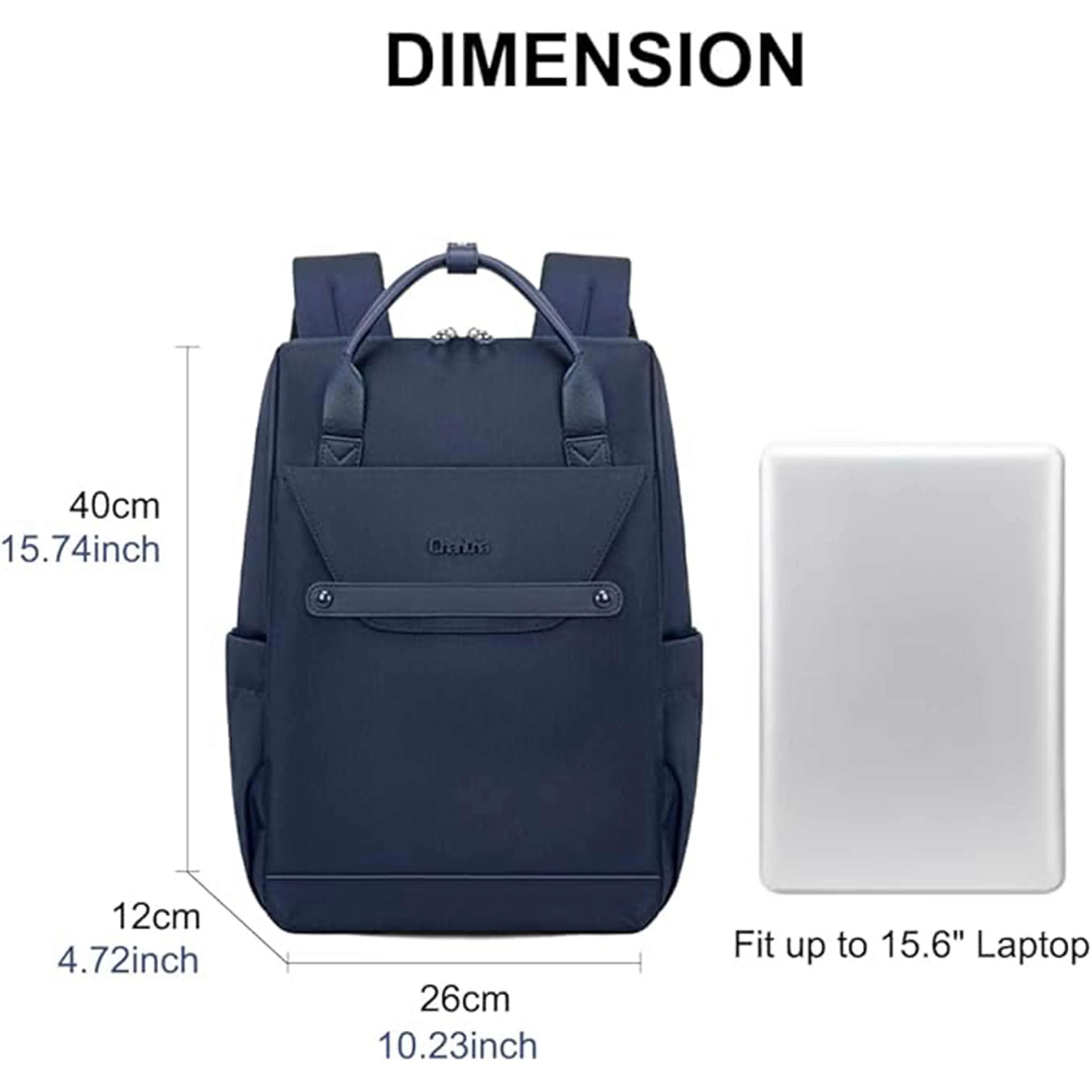 Chantria Casual Laptop Backpack for Women Water Resistant Multifunctional Polyester Daypack for Office/School/College/Travel, CB00618