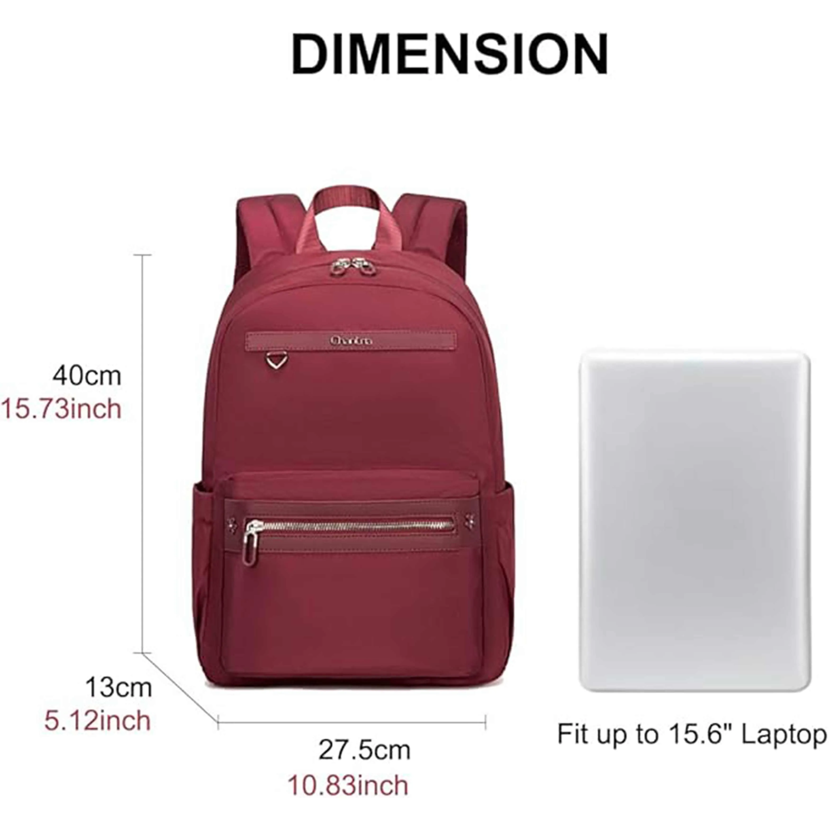 Chantria Premium Water-Resistant Computer Backpack for Women Multifunctional Anti-Theft Lightweight Daypack for Casual Travel Office School College, CB00649