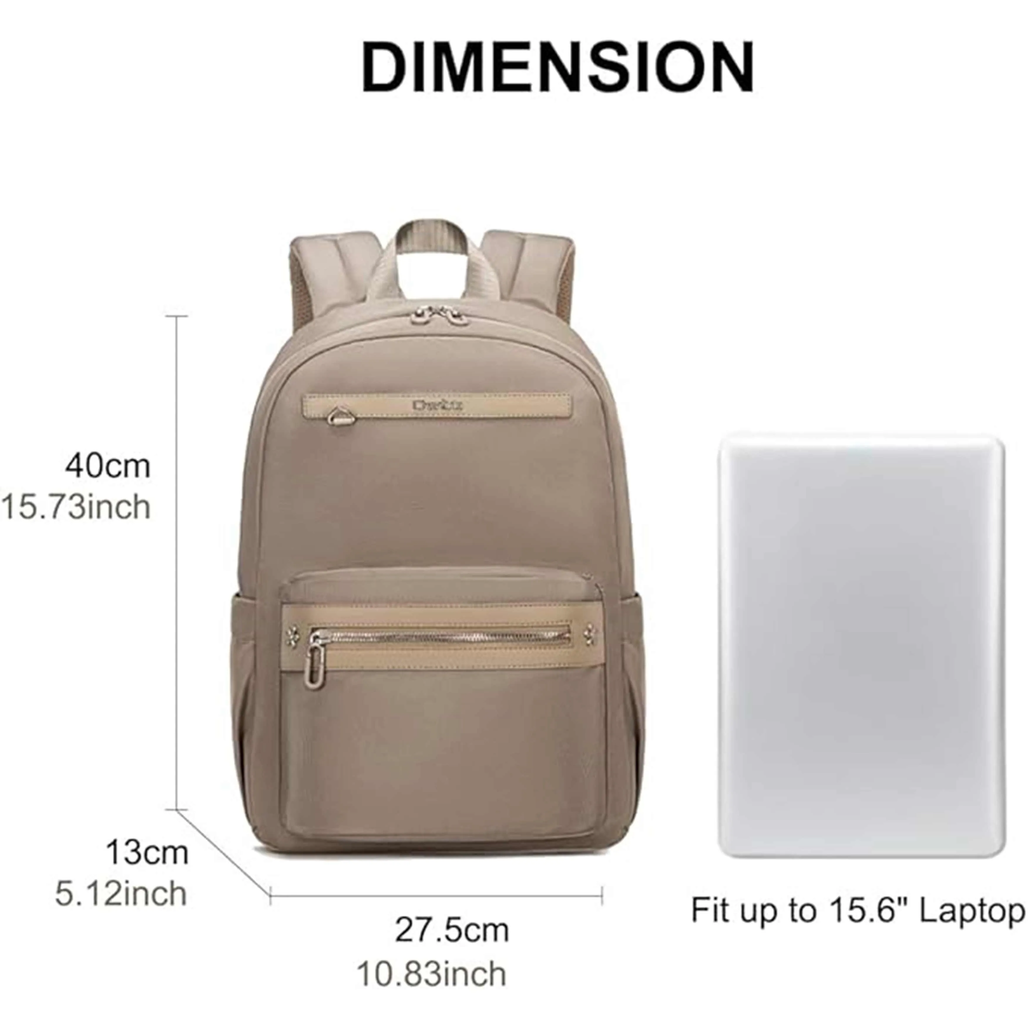 Chantria Premium Water-Resistant Computer Backpack for Women Multifunctional Anti-Theft Lightweight Daypack for Casual Travel Office School College, CB00649