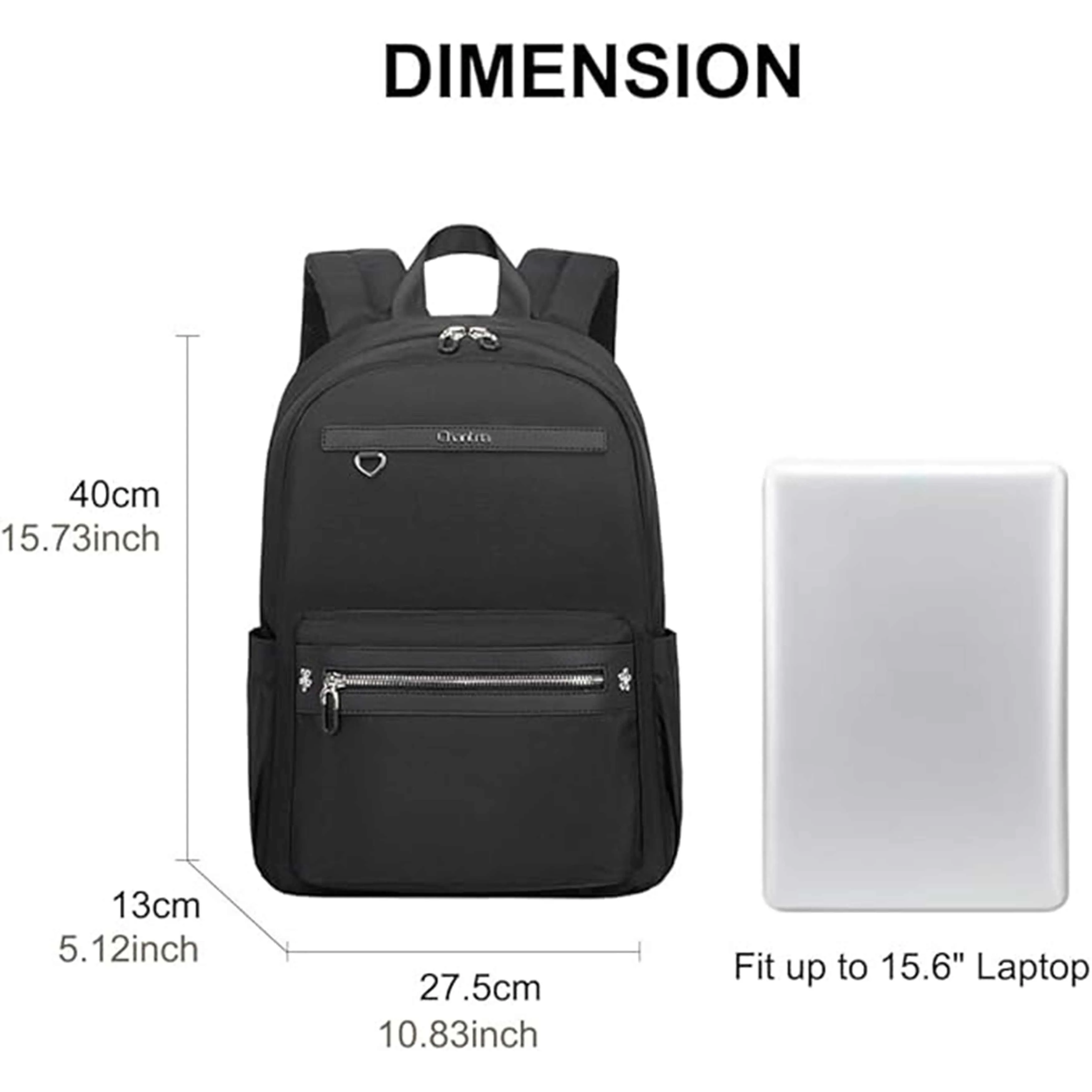 Chantria Premium Water-Resistant Computer Backpack for Women Multifunctional Anti-Theft Lightweight Daypack for Casual Travel Office School College, CB00649
