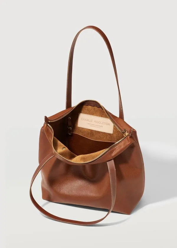 CHARLIE MIDDLETON Mini Bespoke Zip Tote - Cedar