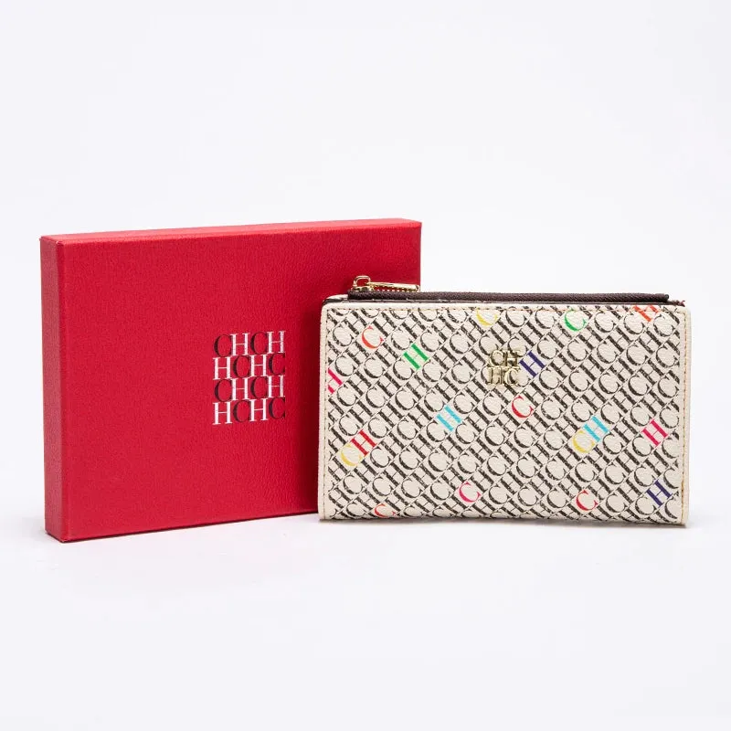 CHCH-Women's Cartoon Printing Long Wallet Retro Classic Wallet PVC Material Fashion Simple Large Capacity Bags