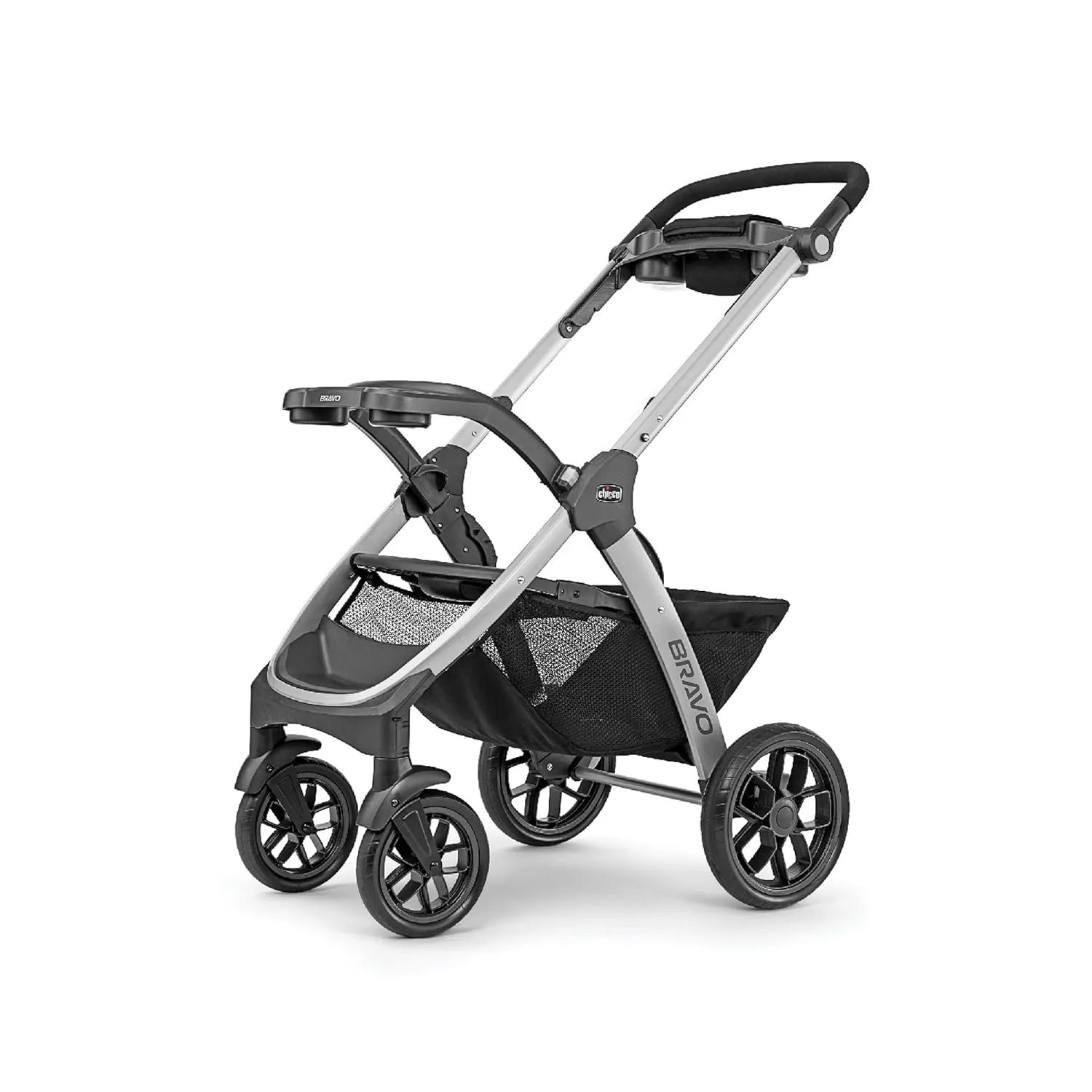 Chicco Bravo 3-in-1 Trio Travel System, Bravo Quick-Fold Stroller with KeyFit 30 Infant Car Seat and base, Car Seat and Stroller Combo | Calla/Grey