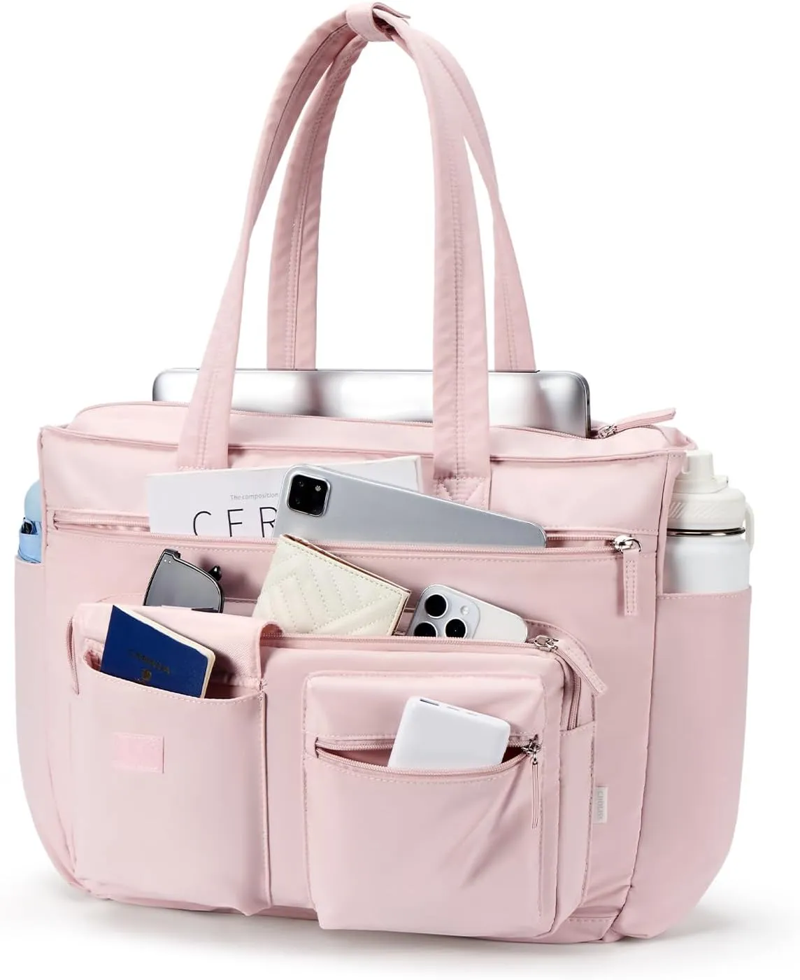CHOLISS Large Tote Bag for Women - Shoulder Tote Handbag with Compartments, Work Bag with Zipper Pockets, Gym, Travel, Beach