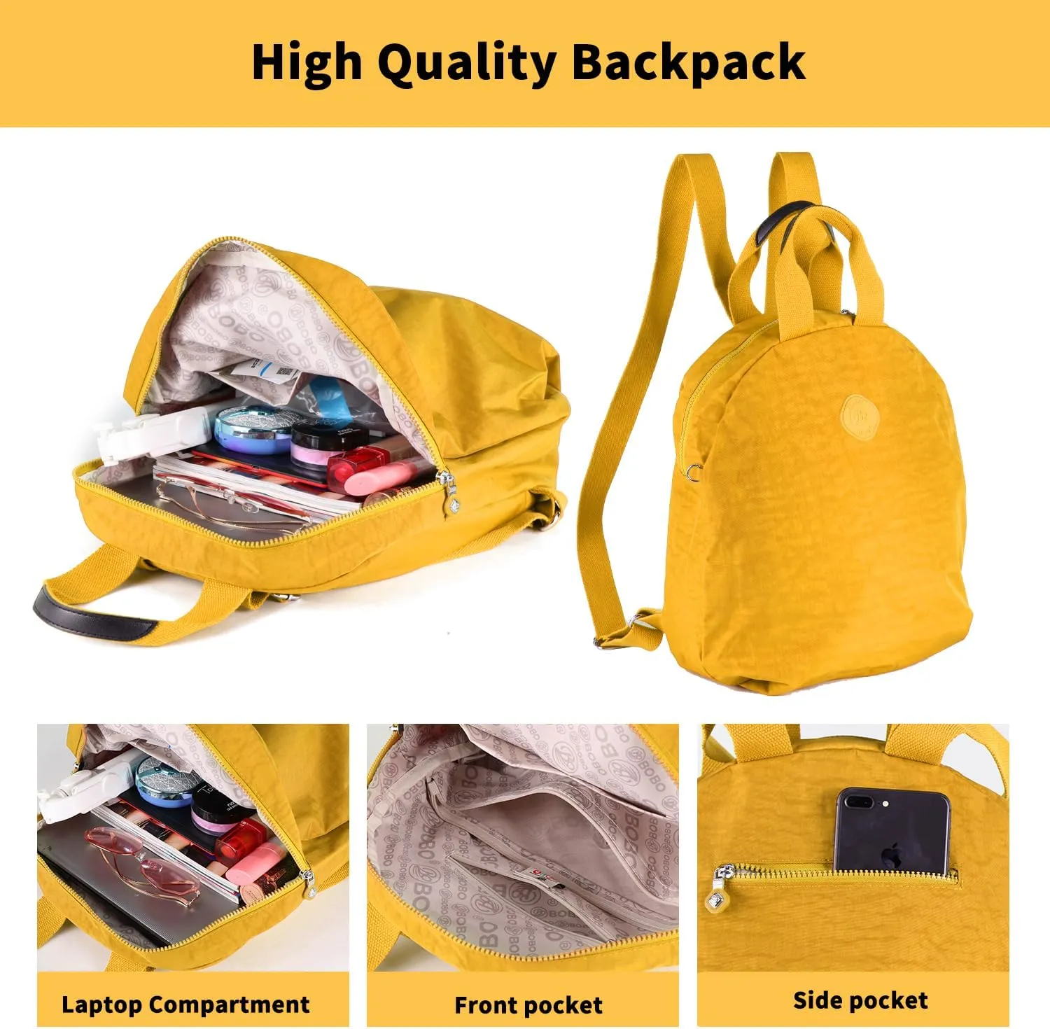 Circle Casual Lightweight Travel Backpacks Water Resistant Women Hiking Camping Cycling Packback Daypack, Fits 15.6 Laptop
