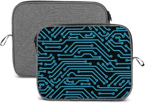 Circuit Board Laptop Sleeve Slim Laptop Bag Snowflake Cloth Laptop Case Travel Gear for Unisex 13inch