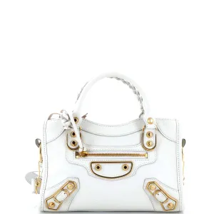 City Classic Metallic Edge Bag Leather Mini