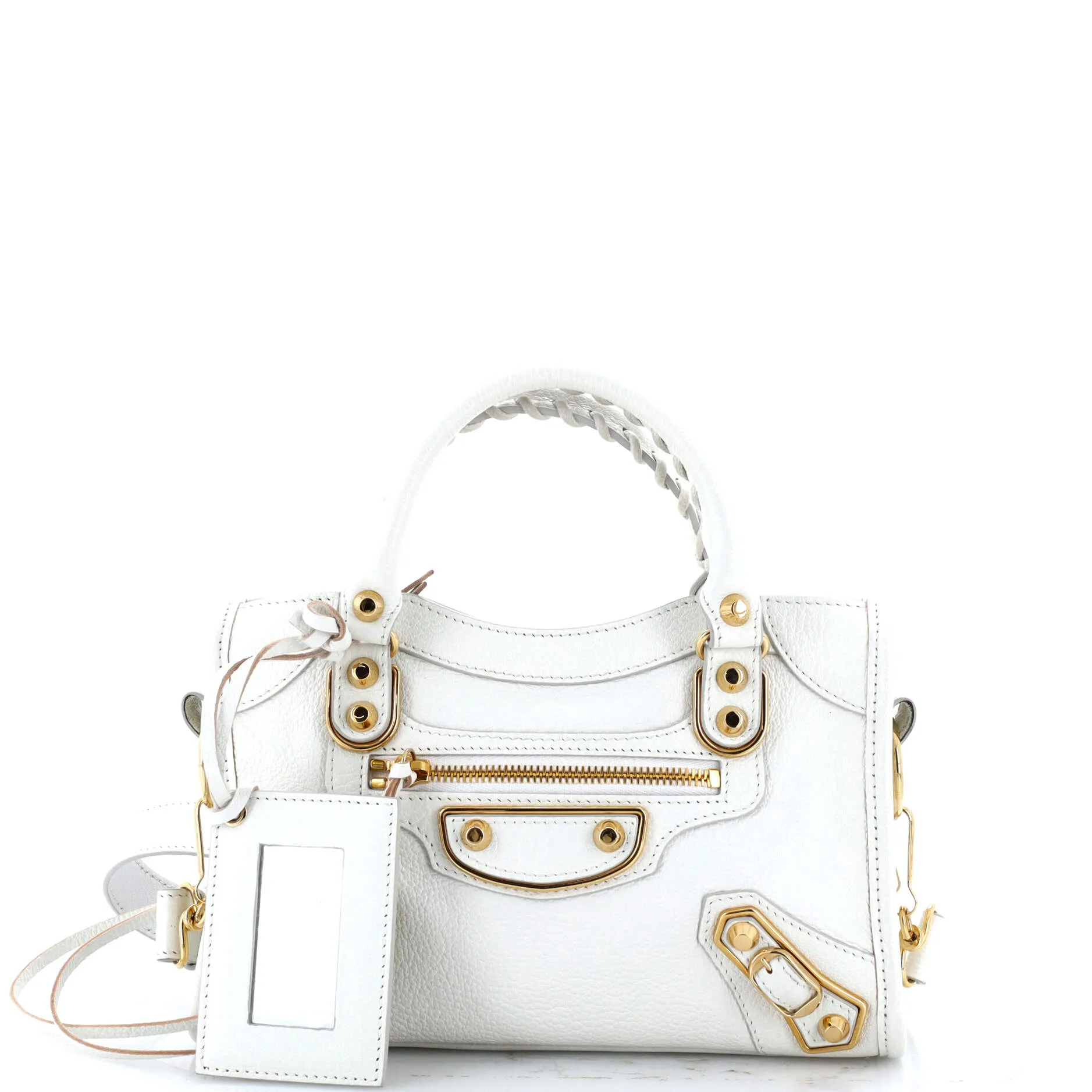 City Classic Metallic Edge Bag Leather Mini