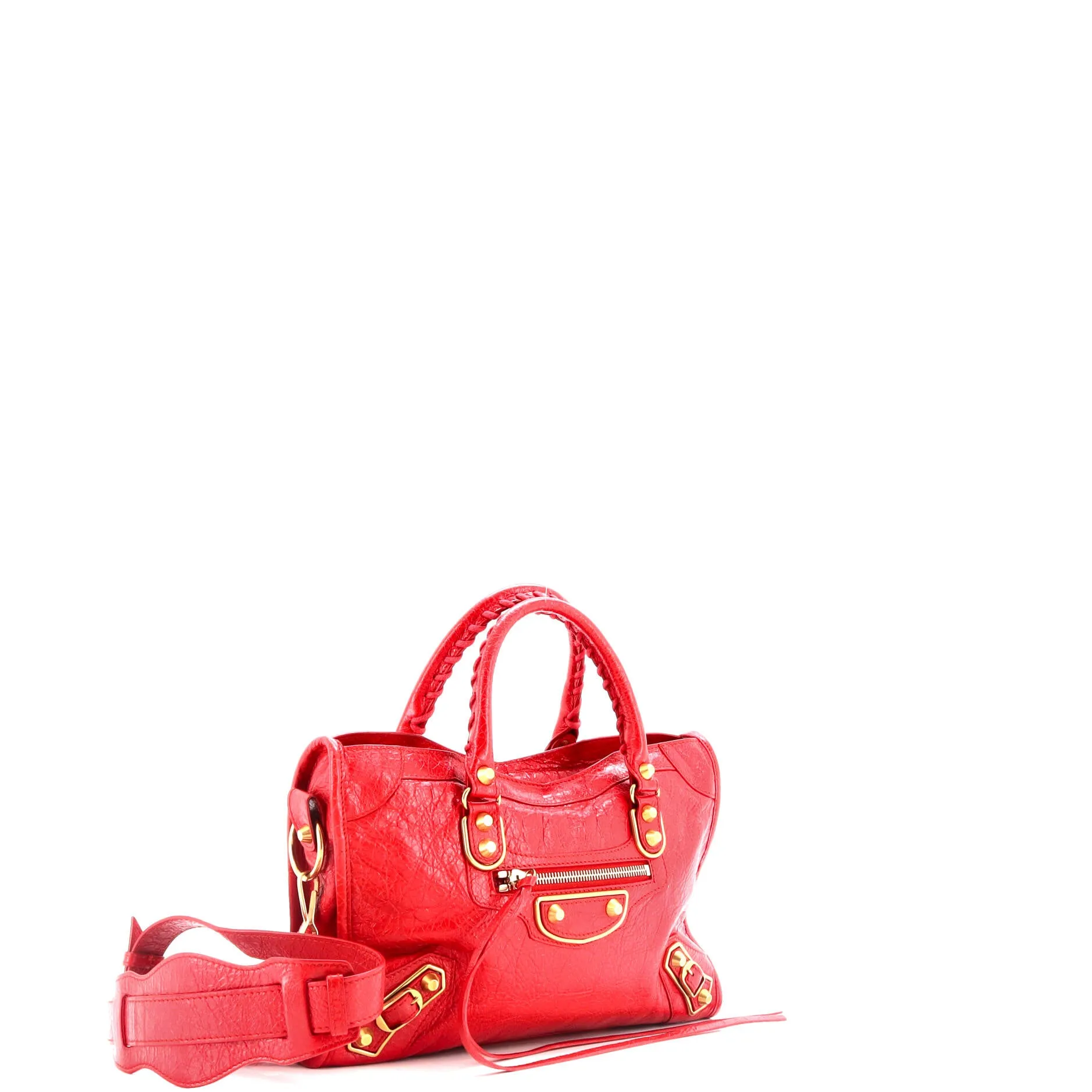 City Classic Metallic Edge Bag Leather Small