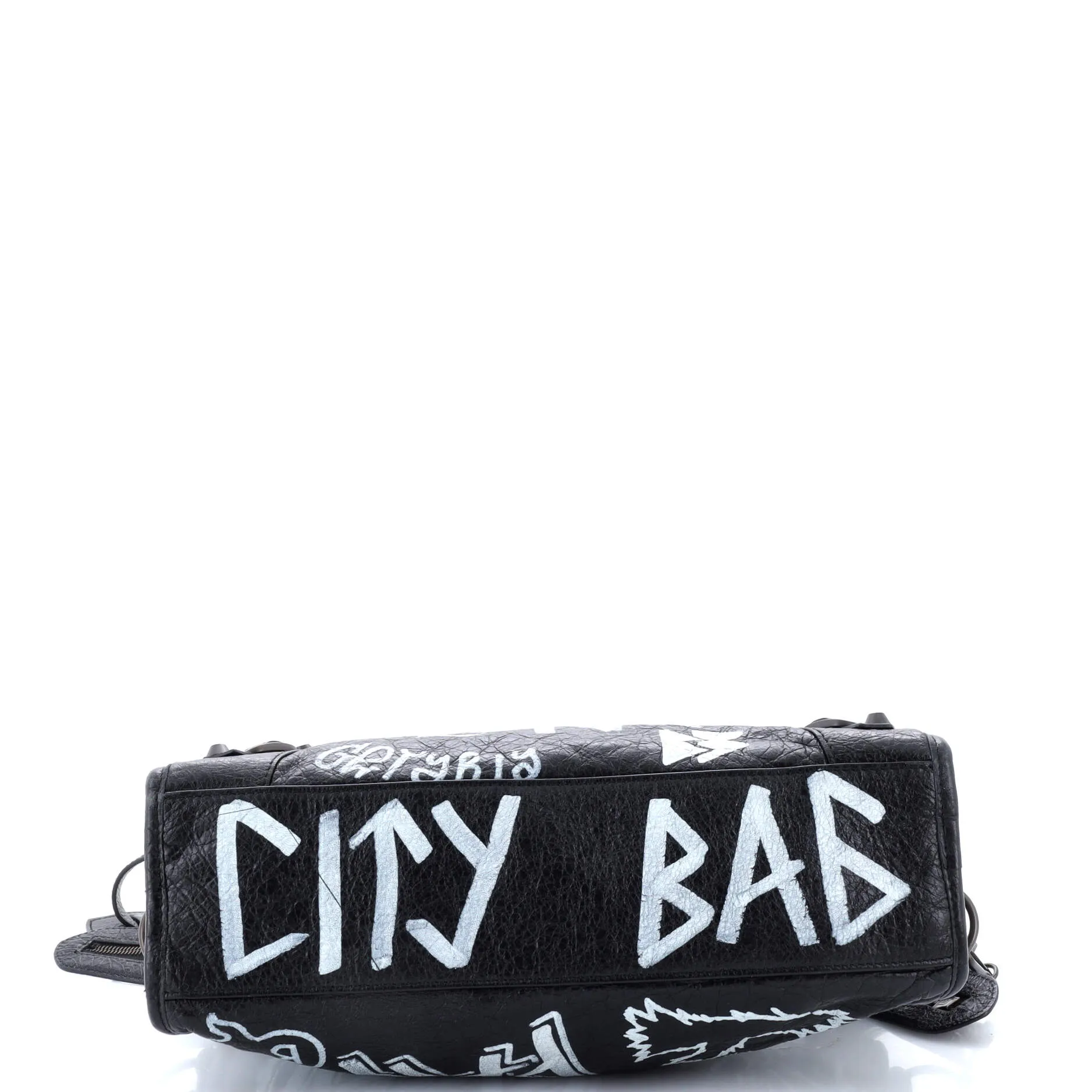City Graffiti Classic Studs Bag Leather Small