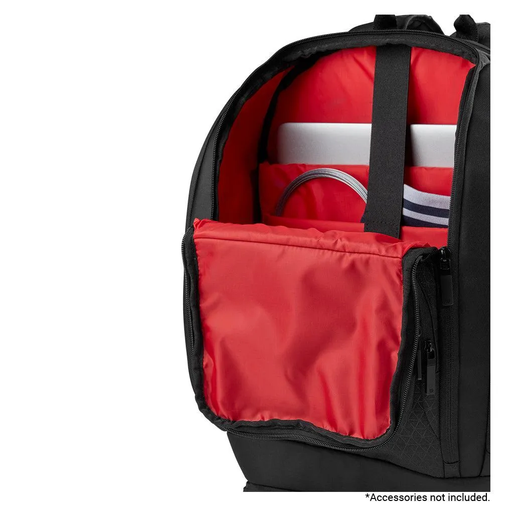 Clash V3 Tennis Backpack Black and Infrared