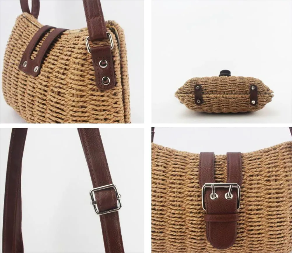 Classic Hobo Bags for Women Fashion Crossbody Bags for Women Straw Beach Bag Shoulder Bag Handbag Summer Holiday 2024
