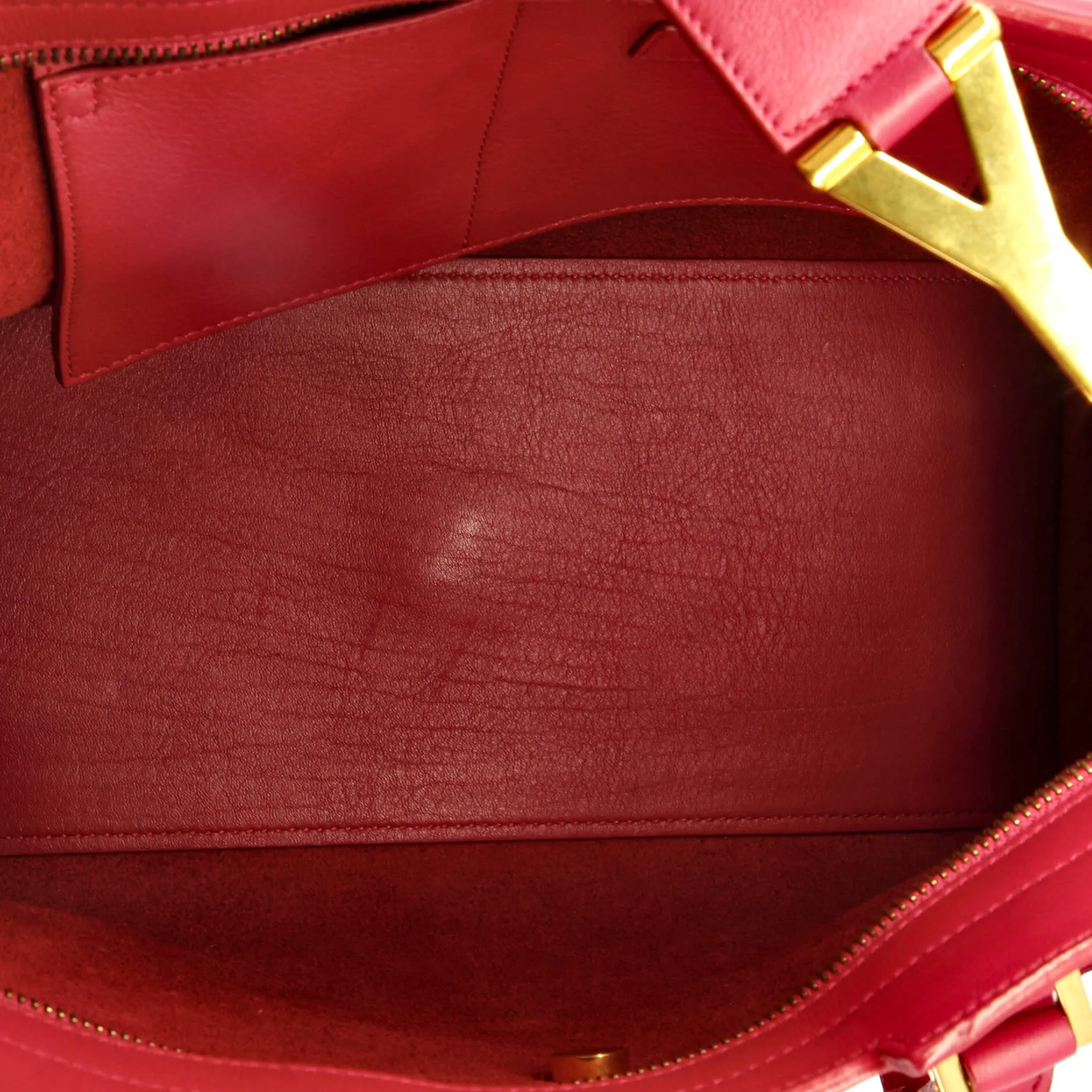 Classic Y Cabas Leather Small