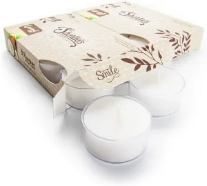 Coconut Cove Premium Tealight Candles Multi Pack - 12 White Highly Scented Tea Lights - Beautiful Candlelight - Made in The USA - Fruit & Berry Collection