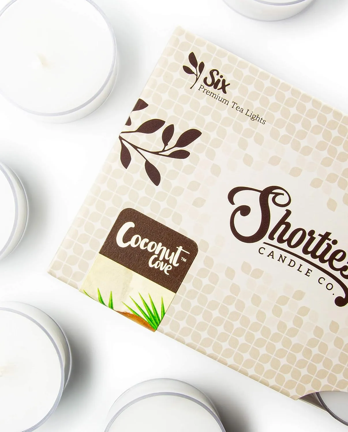 Coconut Cove Premium Tealight Candles Multi Pack - 12 White Highly Scented Tea Lights - Beautiful Candlelight - Made in The USA - Fruit & Berry Collection
