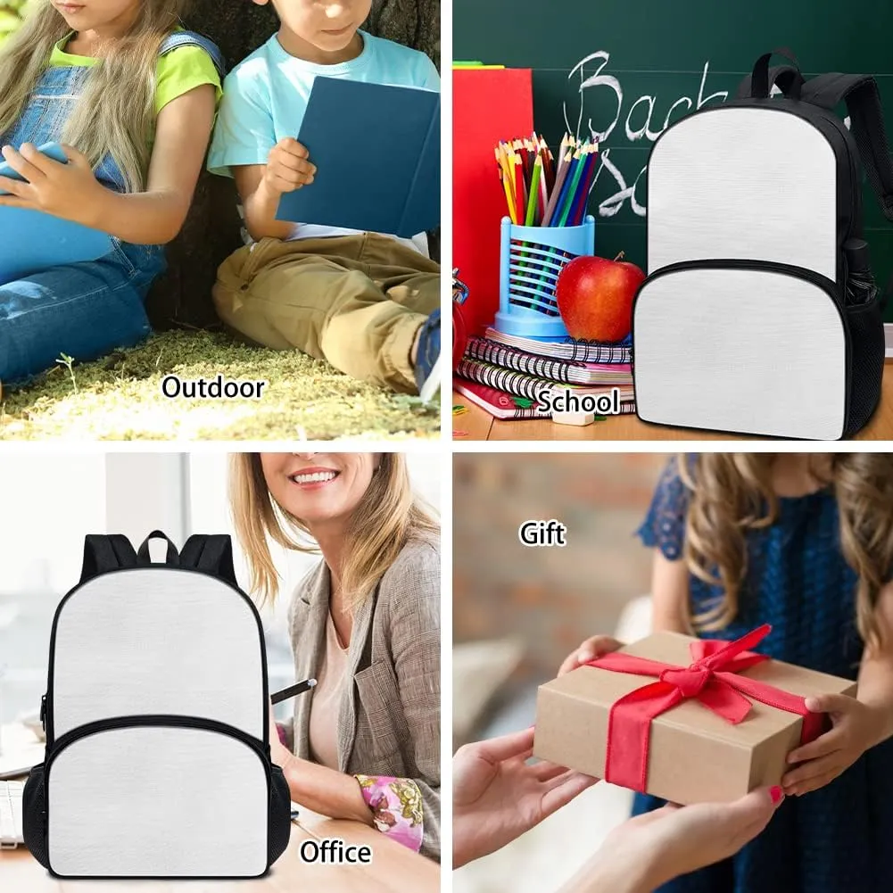 Colorful Flower Backpacks for Girls Boys Kids School Book Bag Casual Large Capacity Travel Daypack Elementary Middle School Backpack Set 3 Piece School Supplies