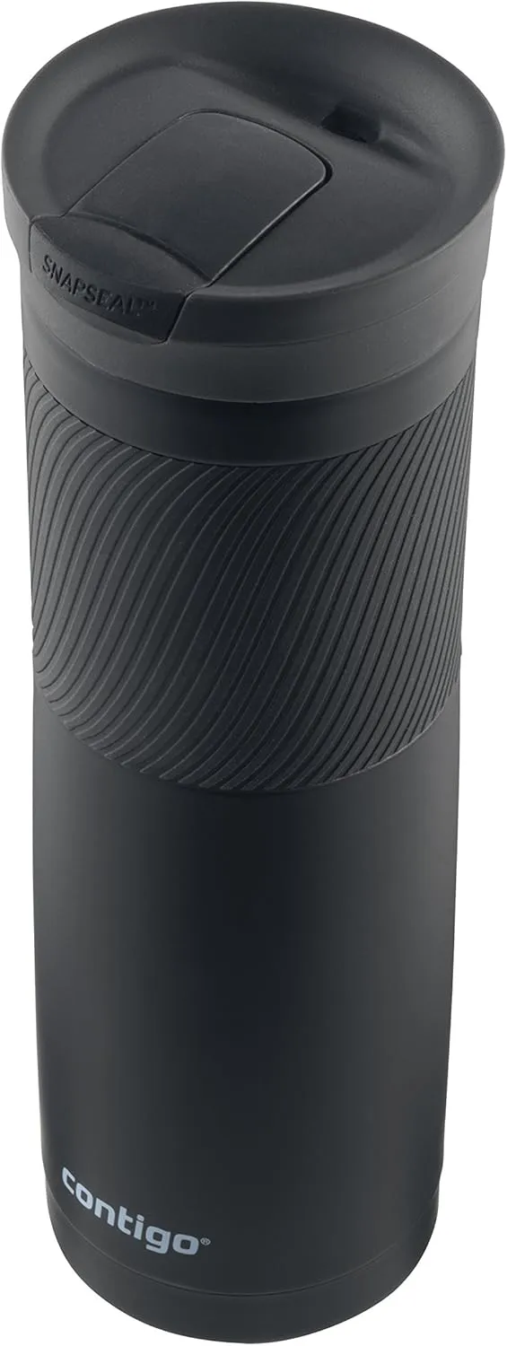 Contigo Steel Travel Mug, 24 oz, Matte Black