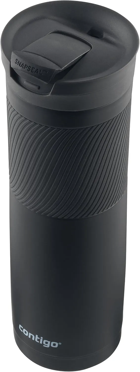 Contigo Steel Travel Mug, 24 oz, Matte Black