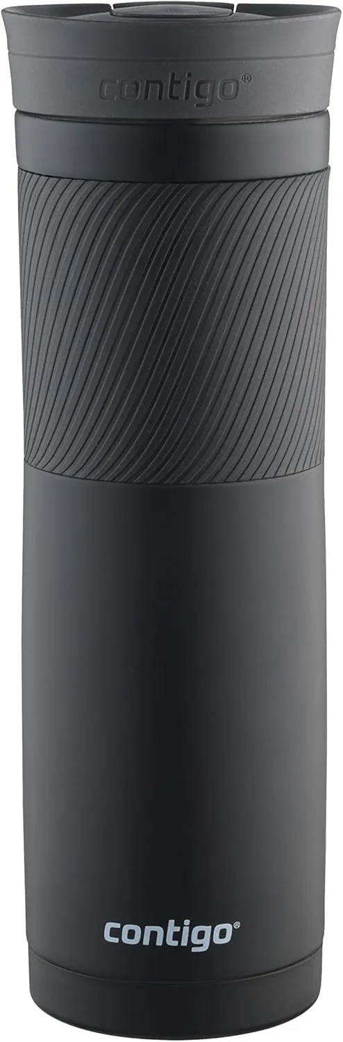 Contigo Steel Travel Mug, 24 oz, Matte Black