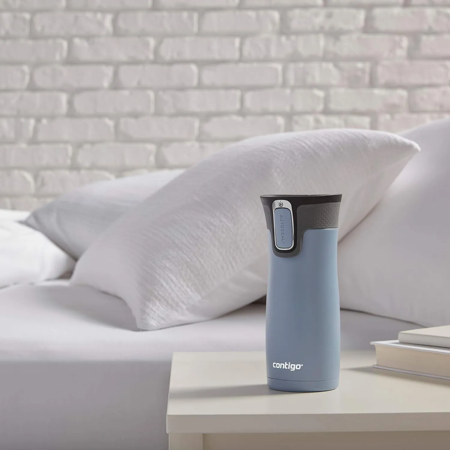 Contigo West Loop Stainless Steel Vacuum-Insulated Travel Mug with Spill-Proof Lid, 16 Ounces, Earl Grey
