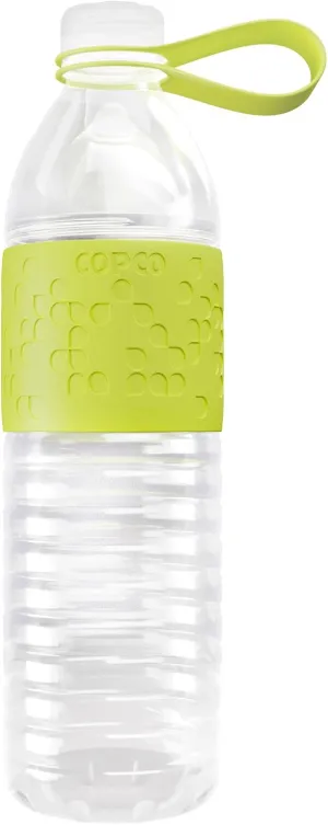 Copco Hydra 20 oz Tritan Water Bottle with Spill Resistant Lid & Non-Slip Sleeve - BPA-Free, Dishwasher Safe, Fits in Cup Holders, Great for Gym, Travel, Office - Durable & Lightweight (Green)