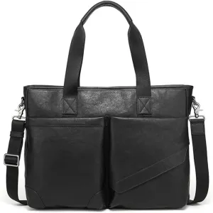 Cowhide Handbag Business Briefcase Male Leather Bag Shoulder Bag Short Business Trip Travel Men's Bag