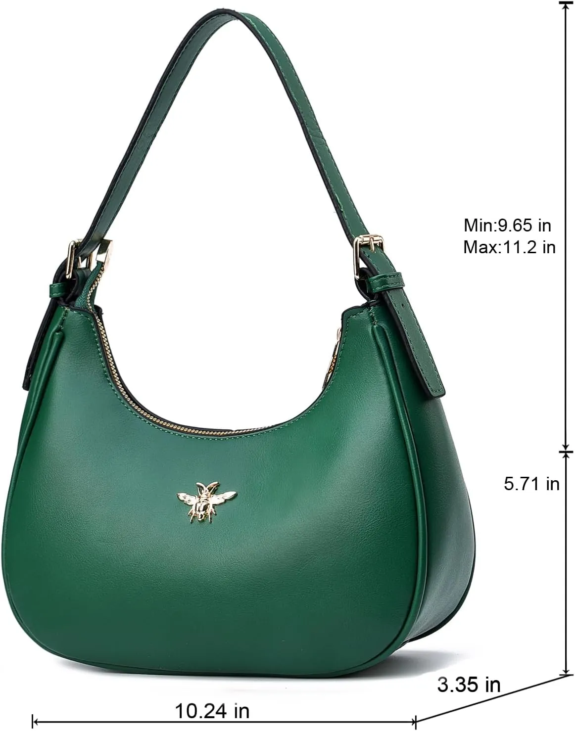 CROJUYI Small Crescent Shoulder Bags Purses for Women Retro Classic Clutch Hobo Tote Purse and Handbag Cute Crossbody Bags