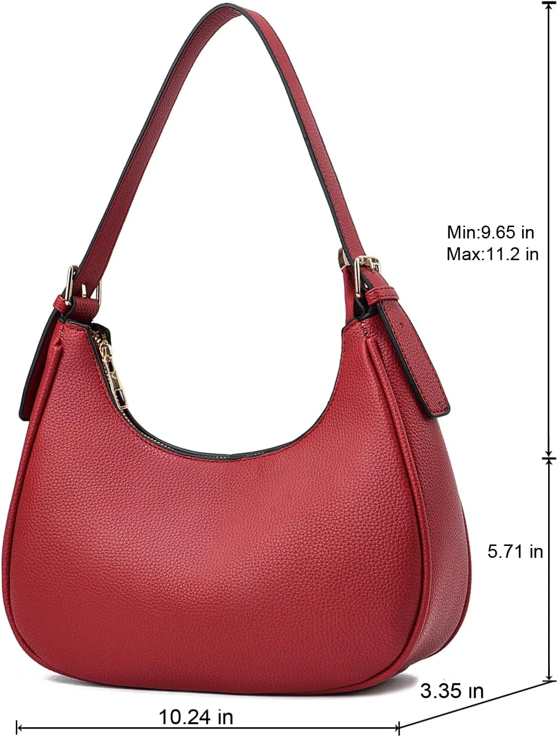 CROJUYI Small Crescent Shoulder Bags Purses for Women Retro Classic Clutch Hobo Tote Purse and Handbag Cute Crossbody Bags