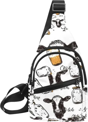 Crossbody Bags for Women Cross Body Bag for Woman Sling Bag Crossbody Bag Cow Milk (2) Sling Backpack Travel