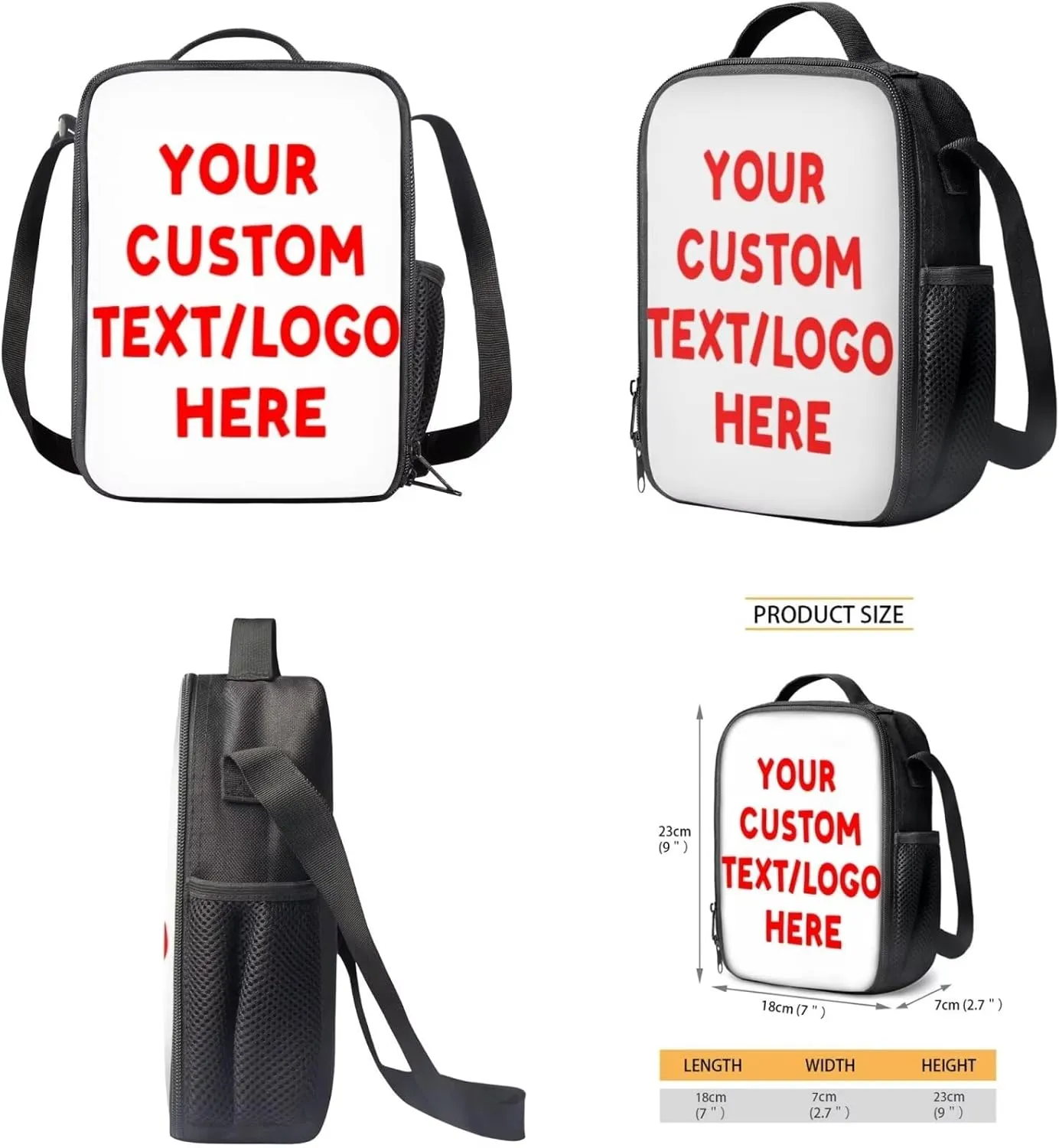 Custom Backpacks 3 Piece Set Personalized Add Name Backpack with Lunch Bag Pencil Bag Customization School Book Bags for Boys Girls Kids