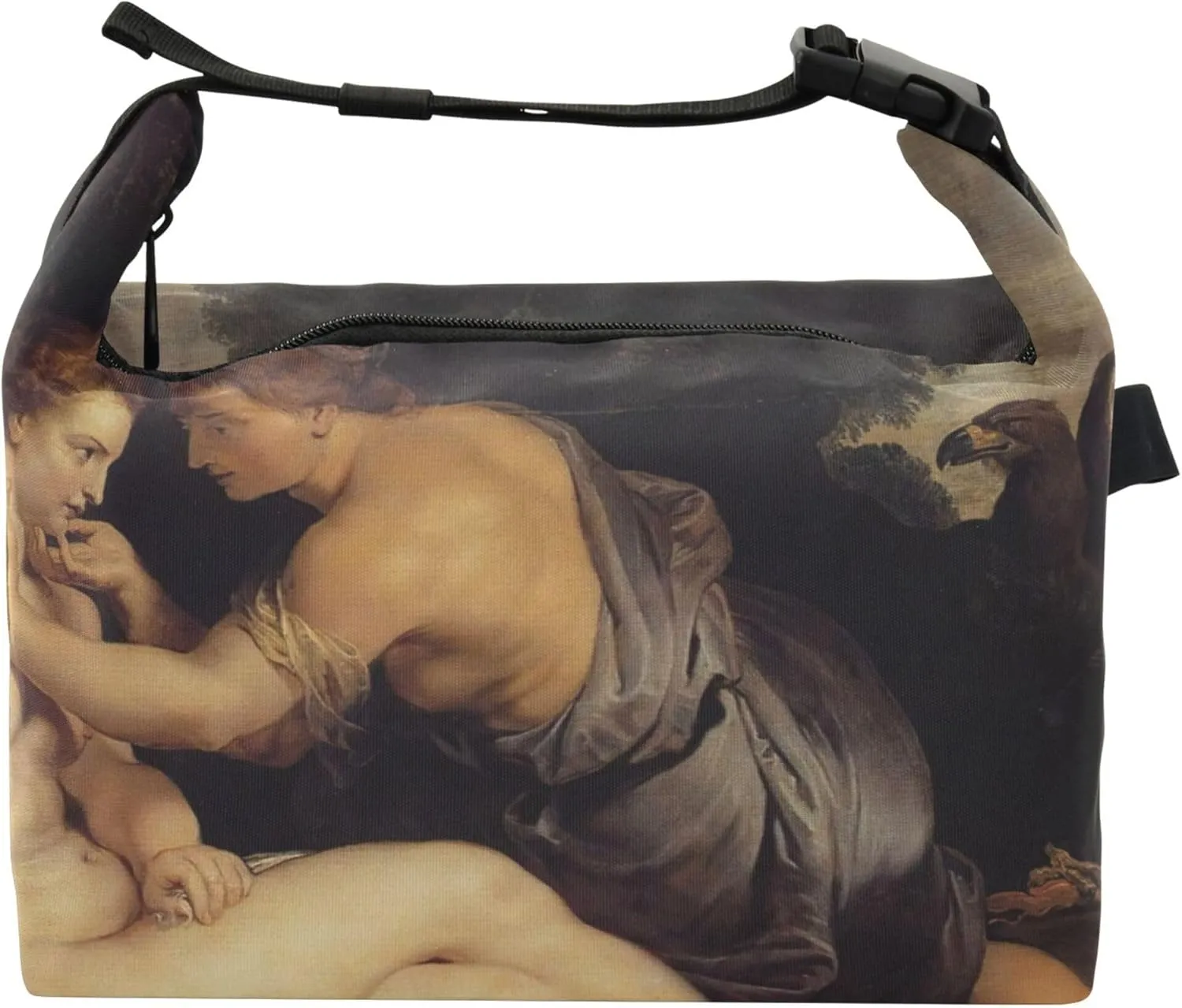 Custom Rubens Painting Jupiter Callisto Lunch Bag for Women Cute Flower Lunch Box for Work Soft Food Cooler Bag Insulated for Adult