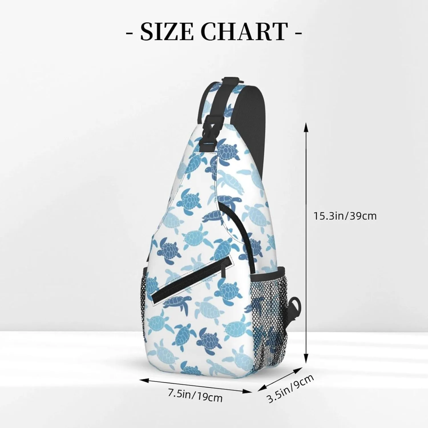 Cute Sea Turtles Crossbody Sling Bag Chest Bag Backpacks for Men Women Working,Travelling