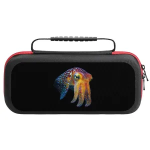 Cuttlefish Glowing Squid Compatible with Switch Carrying Case Portable Travel Protector with 20 Games Accessories