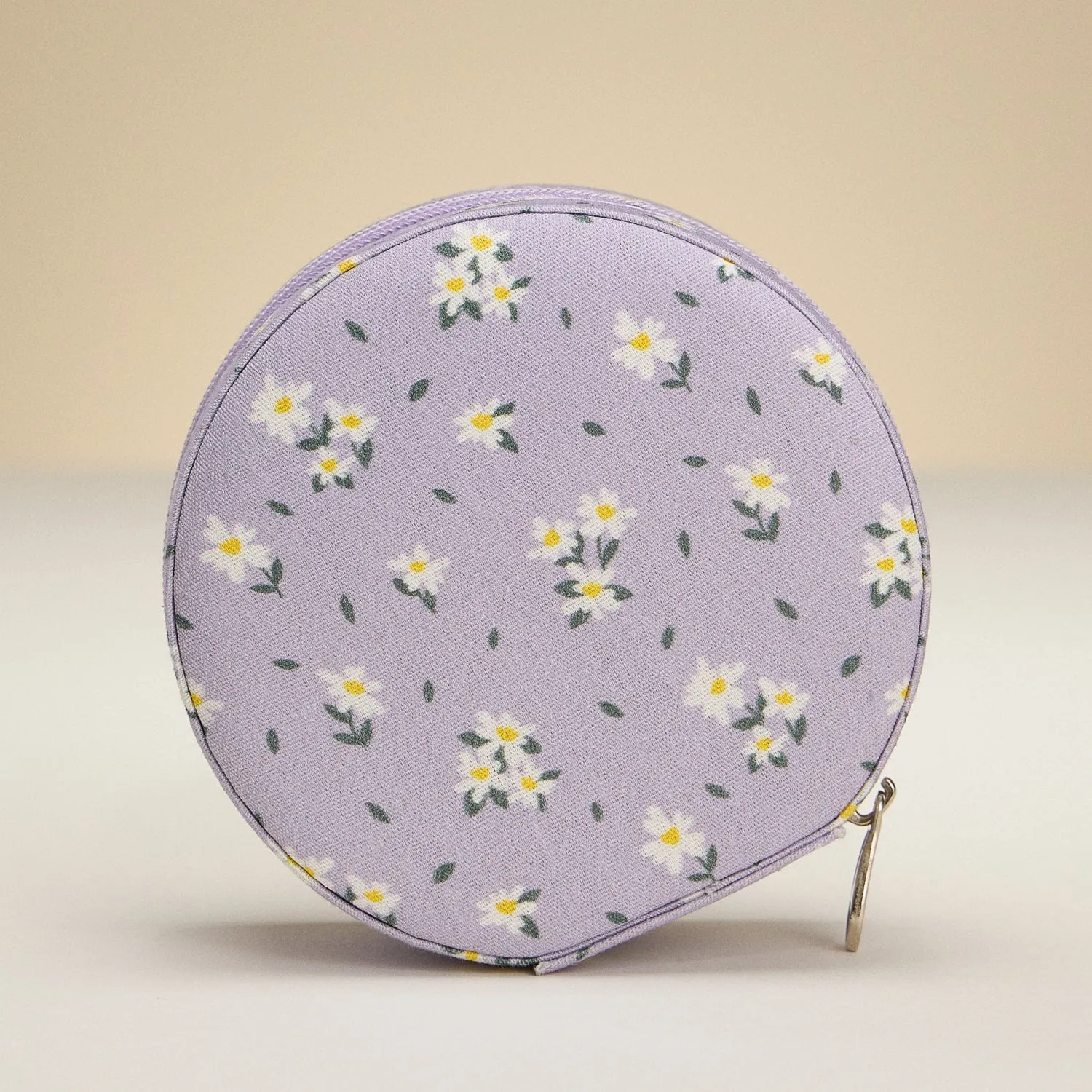 Daisy Cotton Travel Jewelry Case