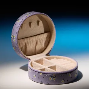 Daisy Cotton Travel Jewelry Case
