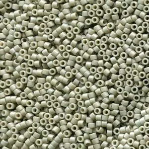 DB 2282, Frosted (Matte) Opaque Glazed Gray - Miyuki Delica Beads - Size 11 - 5 grams - Japanese Cylinder Seed Beads - Retail & Wholesale