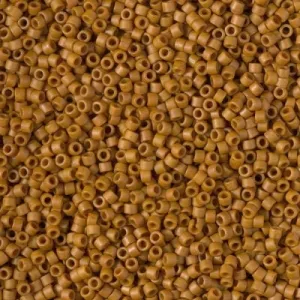 DB 2286, Frosted (Matte) Opaque Glazed Pecan- Miyuki Delica Beads - Size 11 - 5 grams - Japanese Cylinder Seed Beads - Retail & Wholesale