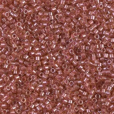 DB 913, Light Topaz/Soft Rose ICL-Dyed- Miyuki Delica Beads - Size 11 - 5 grams - Japanese Cylinder Seed Beads - Retail & Wholesale