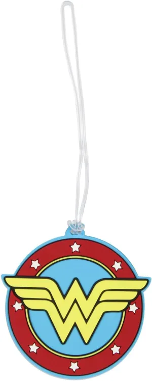 DC Comics Wonder Woman Luggage Tag for Suitcases Travel Name Tag for Bags | Great for Cruises | for Women, Men, and Kids