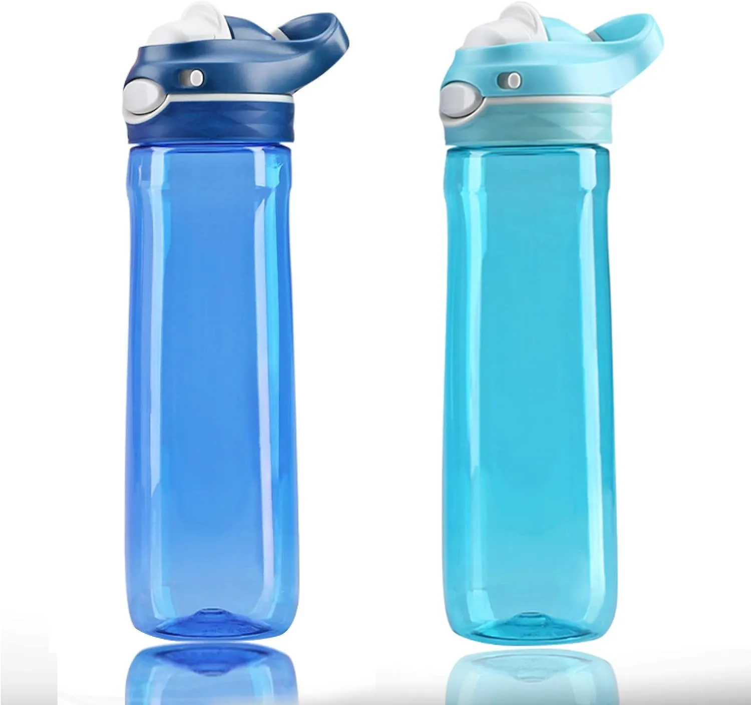 DEARART 2-Pack 26oz Blue Water Bottle and Sky Blue Water Bottle With No Straw, BPA FREE Leakproof Wide Mouth Has Handle, Easy Carried Suit Sports Travel Office School etc.