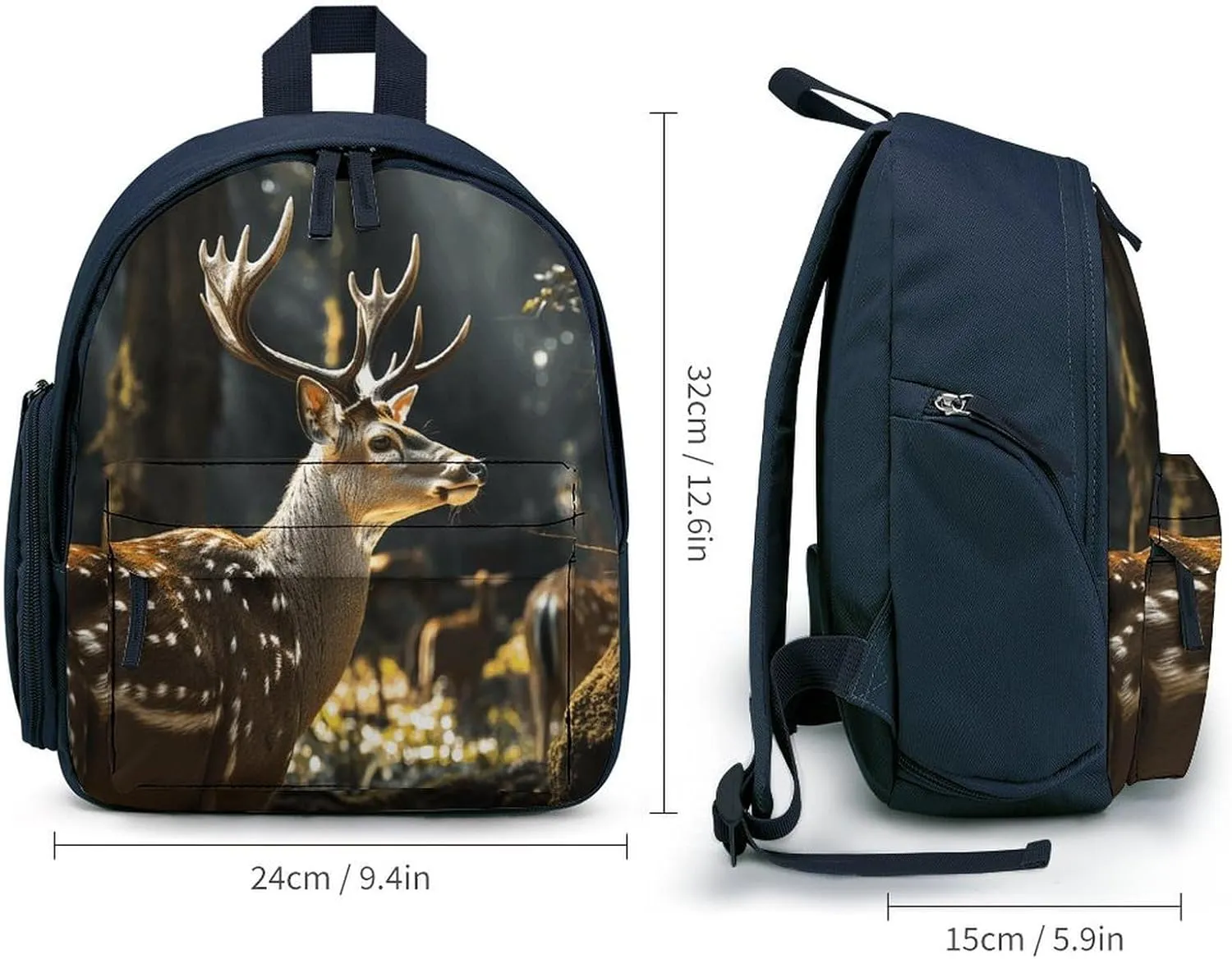Deer in Wild Travel Backpack Casual Bag Lightweight Hiking Backpacks for Business, Travelling, Hiking