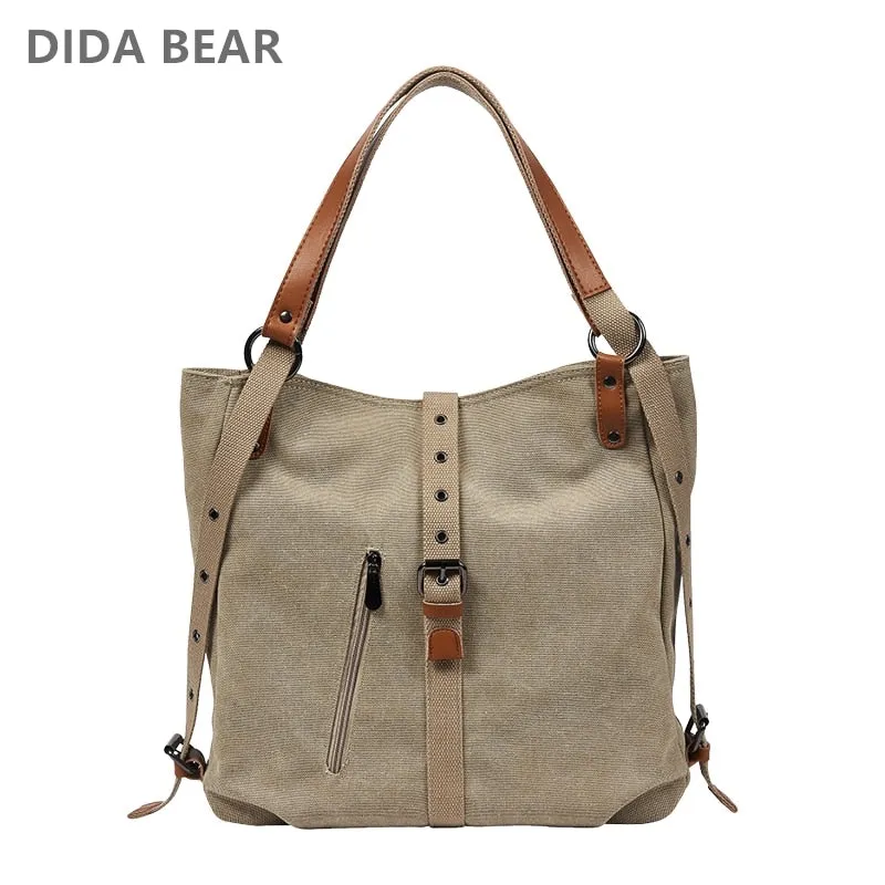 Designer Large Shoulder Contemporary Travel Female Handbags Bags DIDABEAR Bolsas Tote Brand Big Bags Leisure Canvas Bag No-hassle returns Capacity Women
