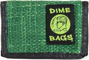 DIME BAGS Trifold Hempster Wallet - Classic Trifold Design w/Exterior and Interchangable Label (Forest)