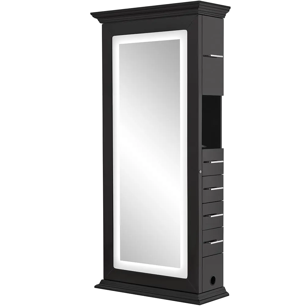 Dir Salon Led Lighted Single Sided Styling Station Beauty Salon Styling Mirror ADONIS