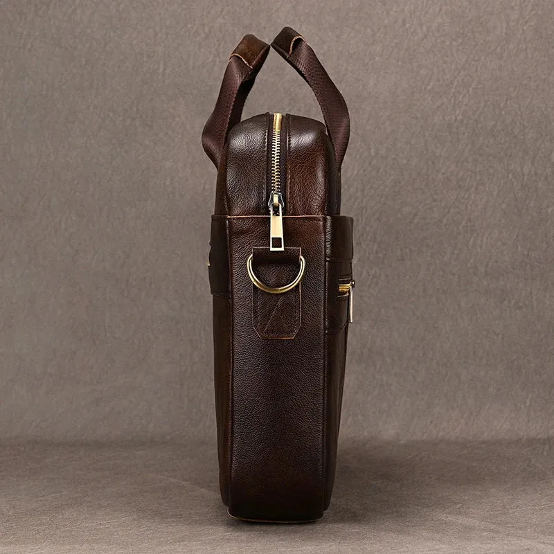 Doctors Briefcase Business and Office Laptop Bag Genuine Leather