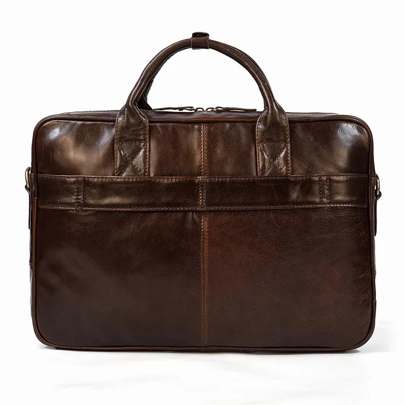 Doctors Briefcase Business and Office Laptop Bag Genuine Leather