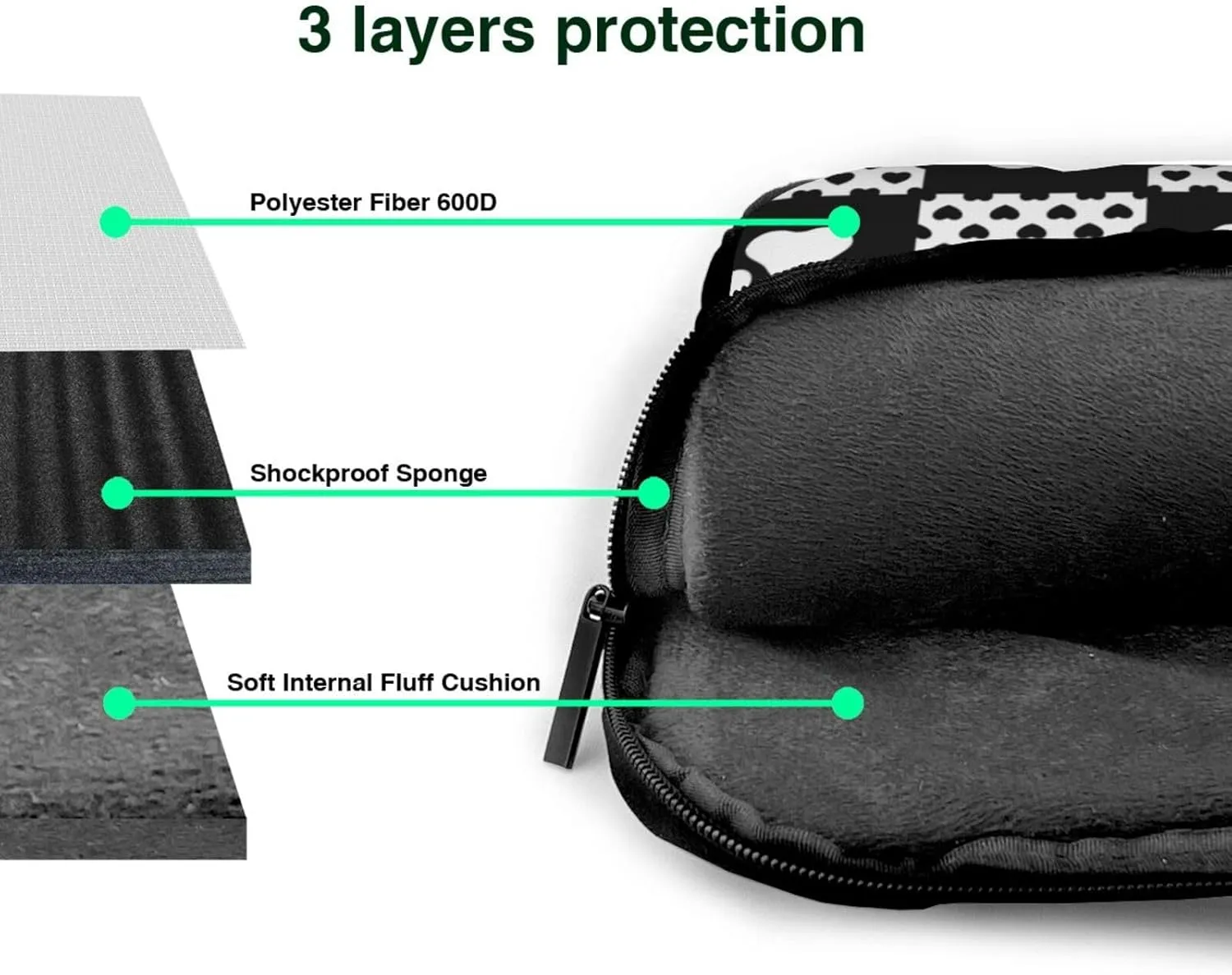 Dog Paw Seamless Pattern Laptop Bag Classic Slim Briefcase Messenger Bag, Spacious, Ergonomic